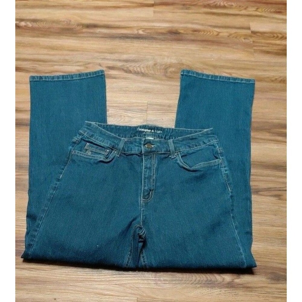 Christopher & Banks Modern Fit Bootcut Jeans Women's 8 Short Blue